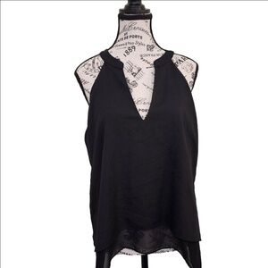 New‎ York & Company Flowy Blouse Black Size S